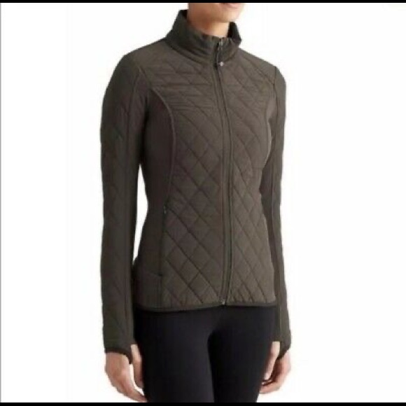 Athleta Jackets & Blazers - Athleta upside quilted yoesmite green jacket